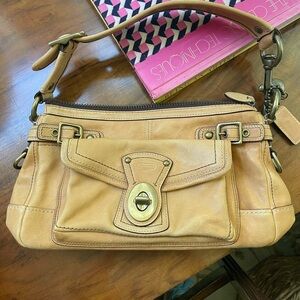 Vintage Coach Tan Shoulder Bag